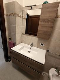 Mobile bagno e specchio con sportello