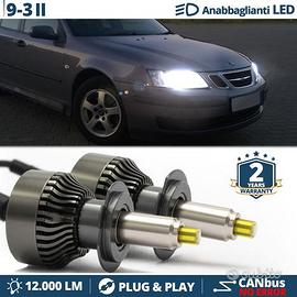 KIT Lampade LED H7 per Fari LENTICOLARI Saab 9-3 2