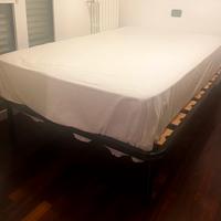 Letto 1 piazza e mezzo con Rete e materasso