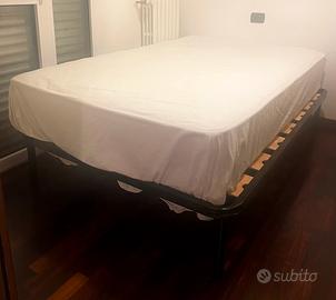 Letto 1 piazza e mezzo con Rete e materasso