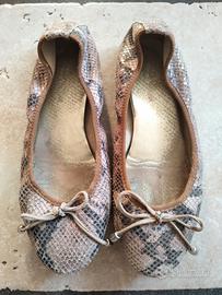 Scarpe / Ballerine animalier 37 in vera pelle