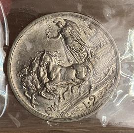 2 lire 1914 Quadriga briosa