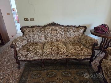 SALOTTO 1 DIVANO 3 POSTI +2 POLTRONE stile barocco