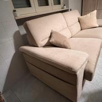 Divano 3 posti beige in tessuto-ottime condizion
