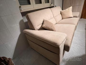 Divano 3 posti beige in tessuto-ottime condizion
