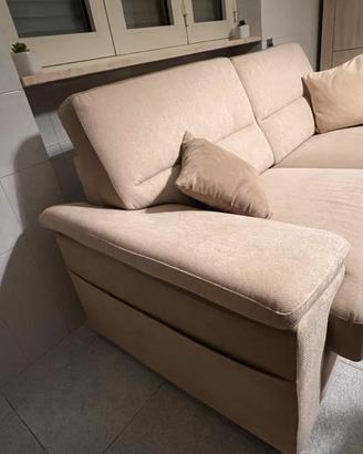 Divano 3 posti beige in tessuto-ottime condizion