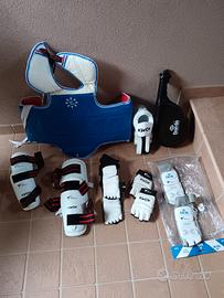 protezioni taekwondo taglia s 
