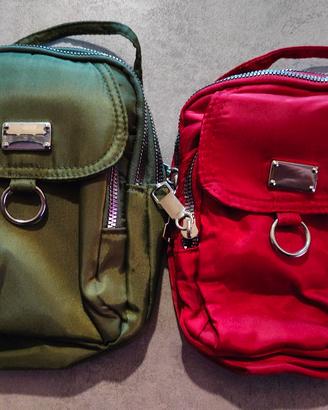 N.2 marsupi/borsettine Unisex a forma di zainetto