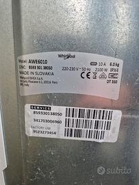 ricambi lavatrice whirlpool AWE6010