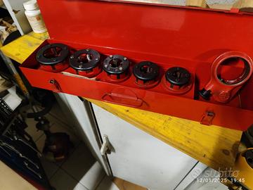 filettatrice professionale per tubi con prolunga