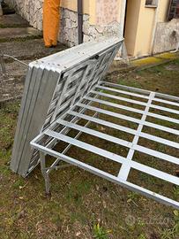 Tavolo alluminio mercato 120x120