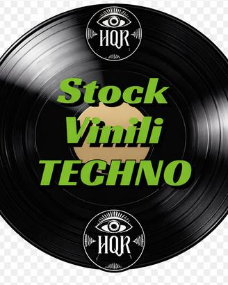 Lotto stock 110 vinili mix TECHNO con LISTA