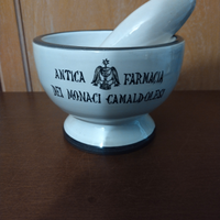 Mortaio farmaceutico in ceramica