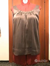 Top in raso di viscosa Sinequanone