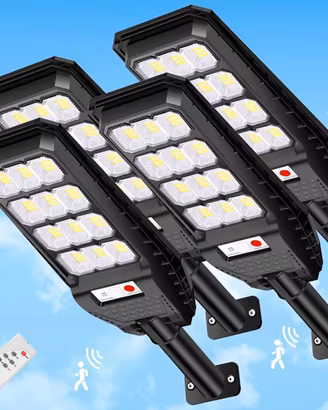 081 Store - 4 PEZZI lampione solare con 144 LED es
