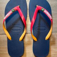 Infradito ciabatte Havaianas Blu e Rosse Tg. 43/44