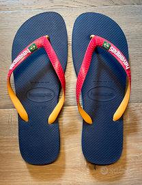 Infradito ciabatte Havaianas Blu e Rosse Tg. 43/44