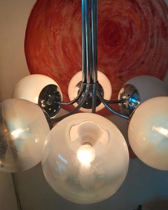 Lampadario design Angelo Mangiarotti per Candle