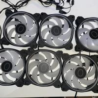 6 Ventole PC Cooler Master MasterFan Halo 2 120mm