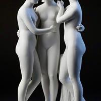 Hertwig & Co. Katzhütte – “Le Tre Grazie” –Biscuit