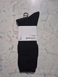 Calze 3/4 Uomo GoldenPoint con Lana – Nuove (Nero)