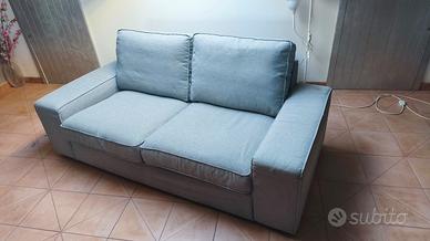 Divano 2 posti + C. Longue IKEA KIVIK Grigio Chiar