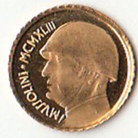 Mini Moneta Benito Mussolini 