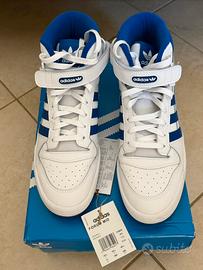 Adidas Forum Mid bianche e blu nuove con cartellin