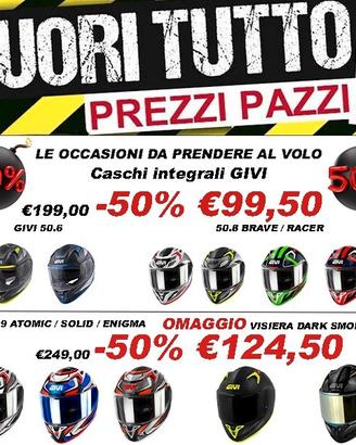 CASCO INTEGRALE MOTO GIVI - FUORI TUTTO -50%