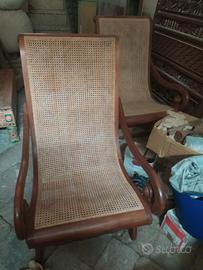 Coppia sdraio in teak + Vienna mai usate