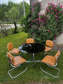 Set tavolo+sedie di design modernariato anni ‘70