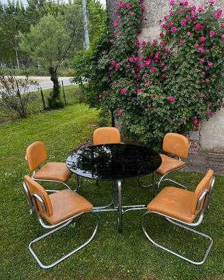 Set tavolo+sedie di design modernariato anni ‘70