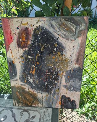 quadro astratto Moiso 50x40 olio su tela