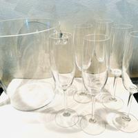 Set champagne in cristallo