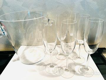 Set champagne in cristallo