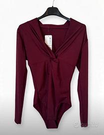 Body bordeaux nuovo,Tg unica