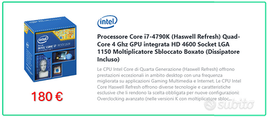 Processore intel i7-4790K