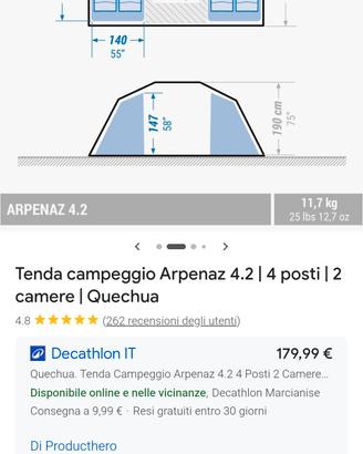 tenda da campeggio