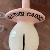 Salvadanaio ciuccio in ceramica