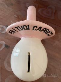 Salvadanaio ciuccio in ceramica