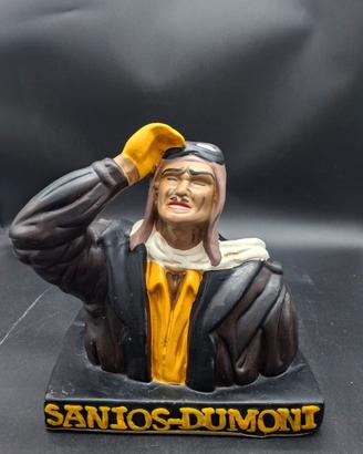 Scultura in ceramica vintage aviatore
