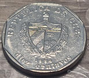 MONETA 10 CENTAVOS CUBA 1994
