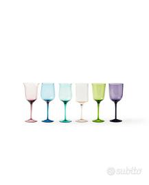 Set 12 calici vino Bitossi Home Nuoviperfettamente