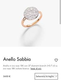 Pomellato anello Sabbia oro 18kt e diamanti