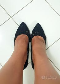 Décolleté Gattinoni Roma in pizzo nero – Tacco 8cm