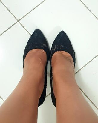 Décolleté Gattinoni Roma in pizzo nero – Tacco 8cm