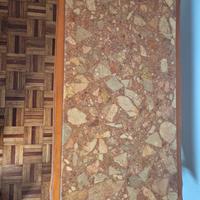 tavolino con ripiano in marmo 