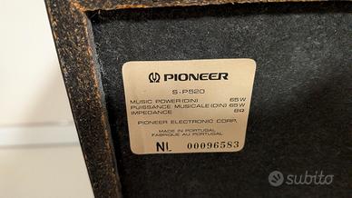 Coppia Casse Pioneer S-P520 Vintage 65W