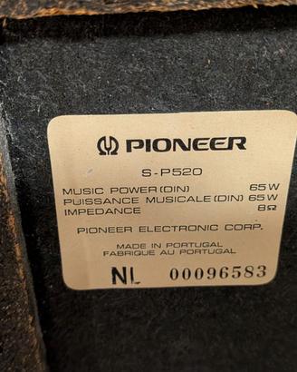 Coppia Casse Pioneer S-P520 Vintage 65W