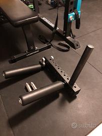 Leg ext + leg curl adattabile a rack Lacertosus.